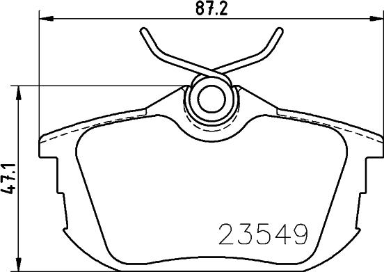 Textar 2186102 - Гальмівні колодки, дискові гальма autozip.com.ua