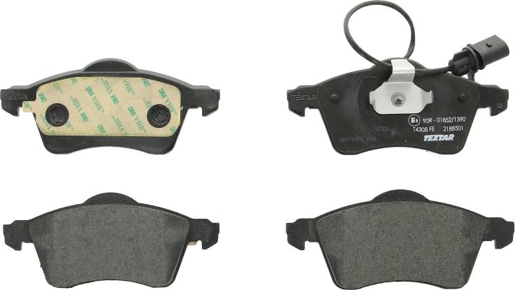 Textar 2188501 - Гальмівні колодки, дискові гальма autozip.com.ua