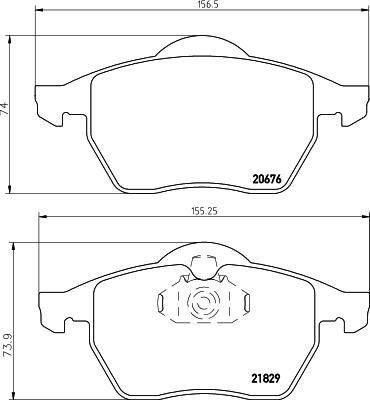 Textar 2182901 - Гальмівні колодки, дискові гальма autozip.com.ua