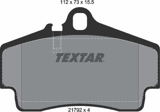 Textar 2179203 - Гальмівні колодки, дискові гальма autozip.com.ua