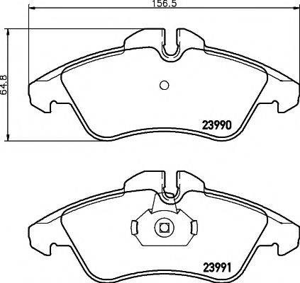 Textar 2399070 - Гальмівні колодки, дискові гальма autozip.com.ua