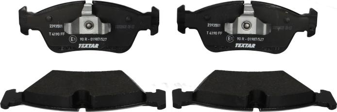 Textar 2393501 - Гальмівні колодки, дискові гальма autozip.com.ua