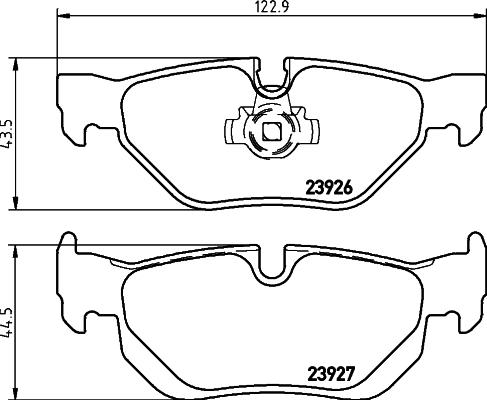 Textar 2392601 - Гальмівні колодки, дискові гальма autozip.com.ua