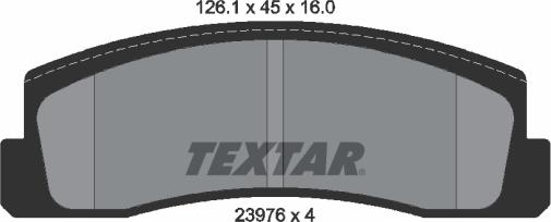 Textar 2397601 - Гальмівні колодки, дискові гальма autozip.com.ua