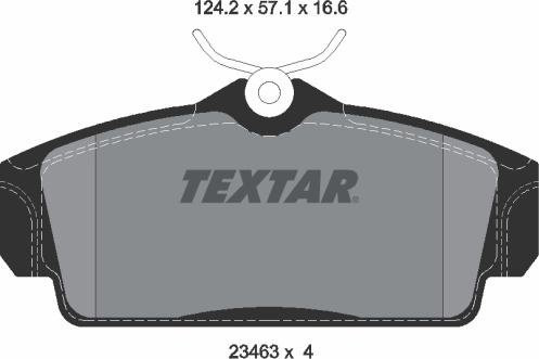 Textar 2346302 - Гальмівні колодки, дискові гальма autozip.com.ua