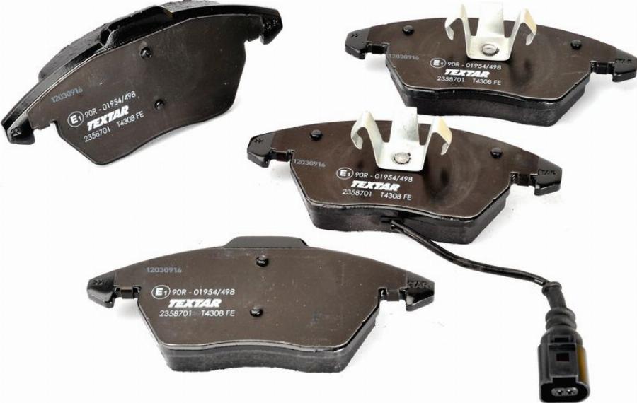 Textar 2358701 - Гальмівні колодки, дискові гальма autozip.com.ua