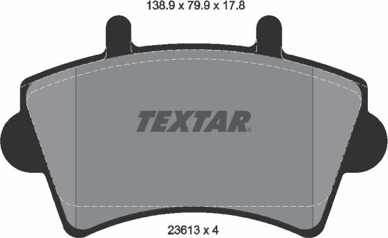 Textar 89007800 - Комплект гальм, дисковий гальмівний механізм autozip.com.ua