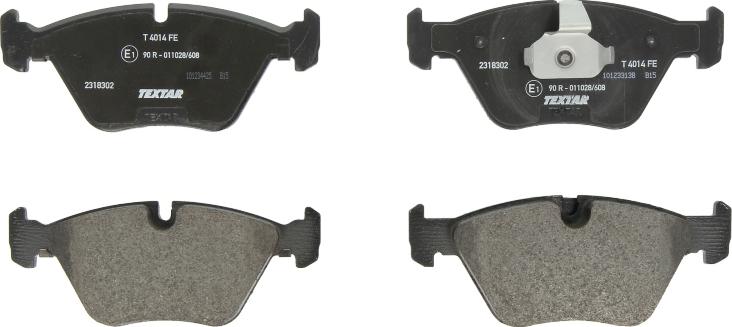 Textar 2318302 - Гальмівні колодки, дискові гальма autozip.com.ua