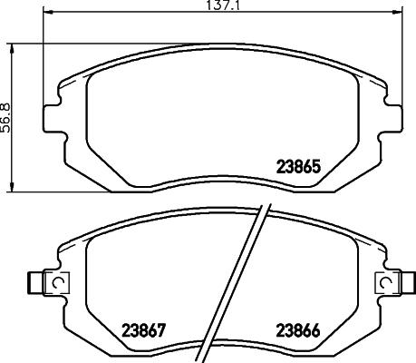 Textar 2386504 - Гальмівні колодки, дискові гальма autozip.com.ua