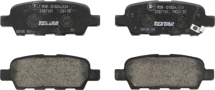 Textar 2387101 - Гальмівні колодки, дискові гальма autozip.com.ua
