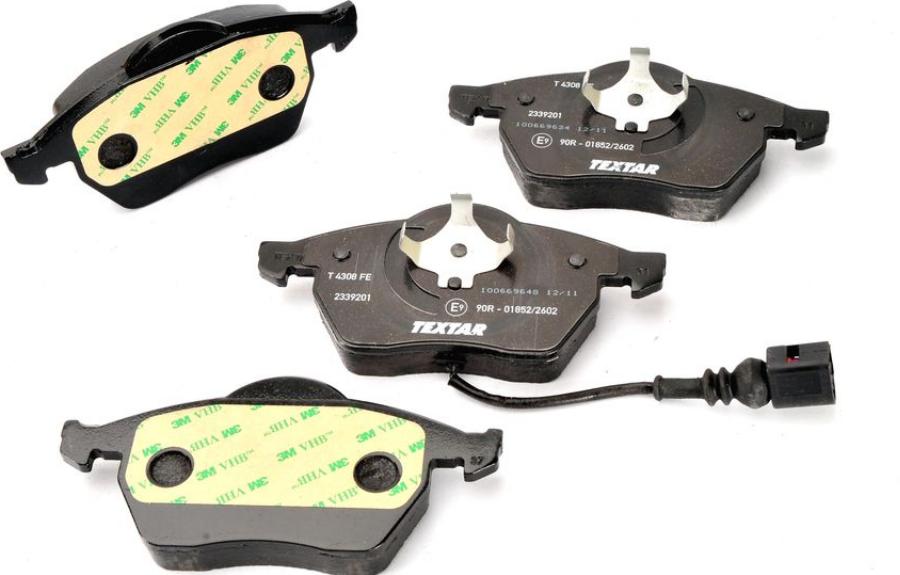 Textar 2339201 - Гальмівні колодки, дискові гальма autozip.com.ua