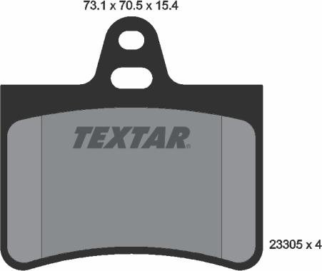 Textar 89015200 - Комплект гальм, дисковий гальмівний механізм autozip.com.ua