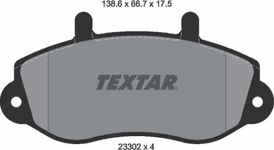Textar 89015100 - Комплект гальм, дисковий гальмівний механізм autozip.com.ua