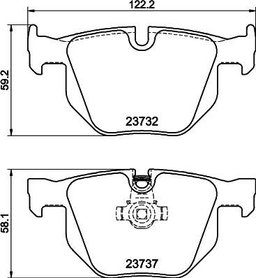 Textar 2373207 - Гальмівні колодки, дискові гальма autozip.com.ua