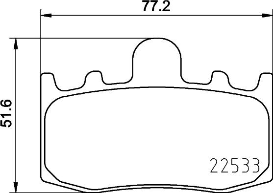 Textar 2253301 - Гальмівні колодки, дискові гальма autozip.com.ua