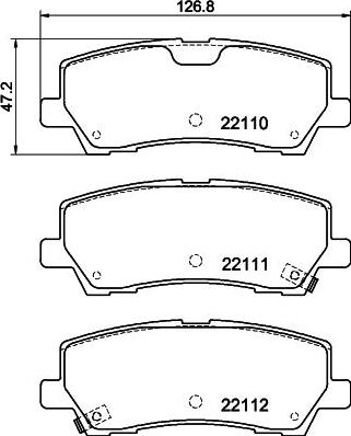 Textar 2211004 - Гальмівні колодки, дискові гальма autozip.com.ua