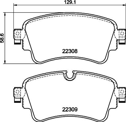 Textar 2230804 - Гальмівні колодки, дискові гальма autozip.com.ua