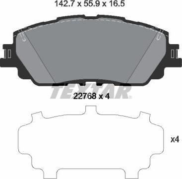 Pagid T2731MX - Гальмівні колодки, дискові гальма autozip.com.ua