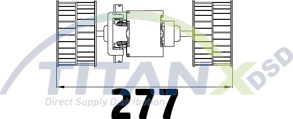 TITANX BL139003 - Вентилятор салону autozip.com.ua