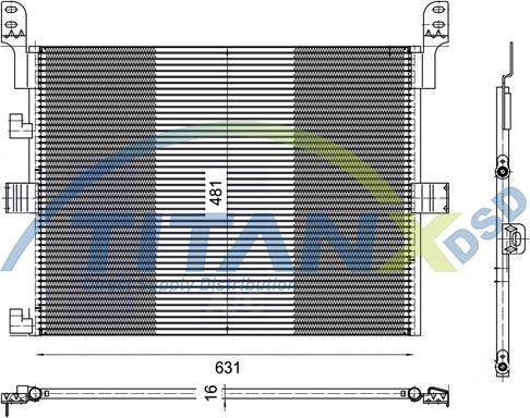 TITANX CD169004 - Конденсатор, кондиціонер autozip.com.ua