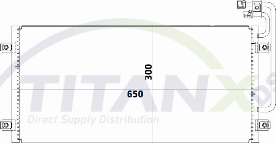 TITANX CD139001 - Конденсатор, кондиціонер autozip.com.ua