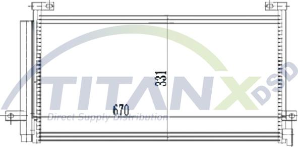 TITANX CD129010 - Конденсатор, кондиціонер autozip.com.ua