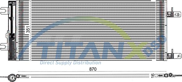 TITANX CD179006 - Конденсатор, кондиціонер autozip.com.ua