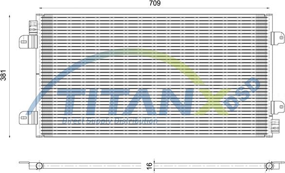 TITANX CD369005 - Конденсатор, кондиціонер autozip.com.ua