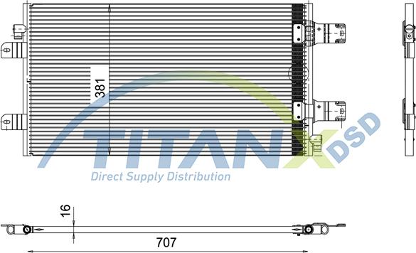 TITANX CD369013 - Конденсатор, кондиціонер autozip.com.ua