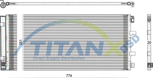TITANX CD369012 - Конденсатор, кондиціонер autozip.com.ua