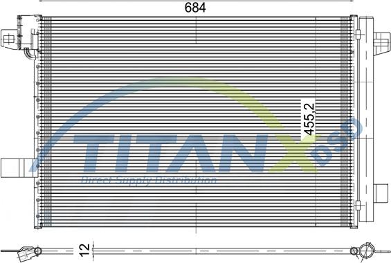 TITANX CD339008 - Конденсатор, кондиціонер autozip.com.ua