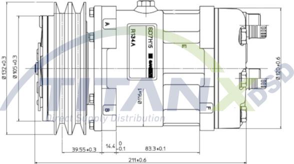 TITANX CM139004 - Компресор, кондиціонер autozip.com.ua