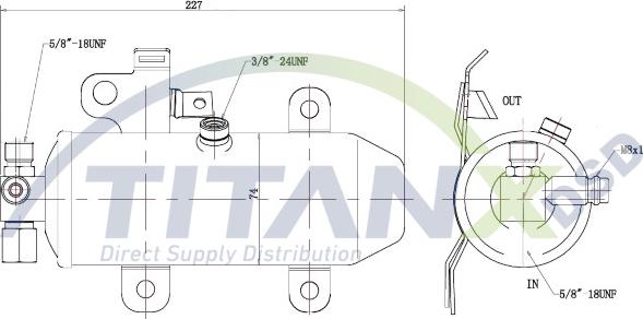 TITANX DR169005 - Осушувач, кондиціонер autozip.com.ua