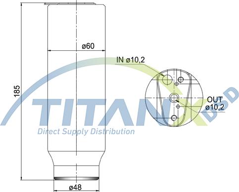 TITANX DR359001 - Осушувач, кондиціонер autozip.com.ua