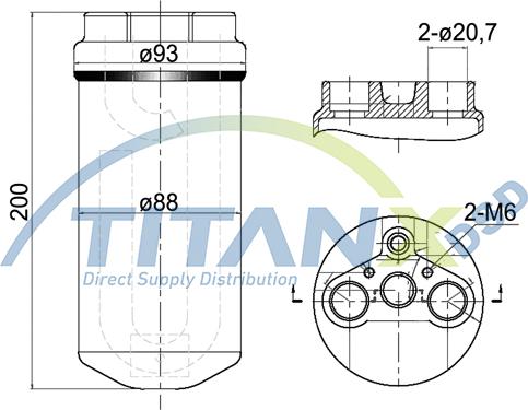 TITANX DR369003 - Осушувач, кондиціонер autozip.com.ua