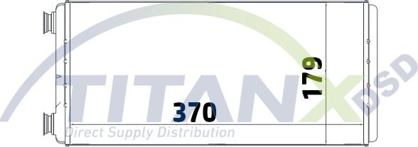 TITANX HT139004 - Теплообмінник, опалення салону autozip.com.ua