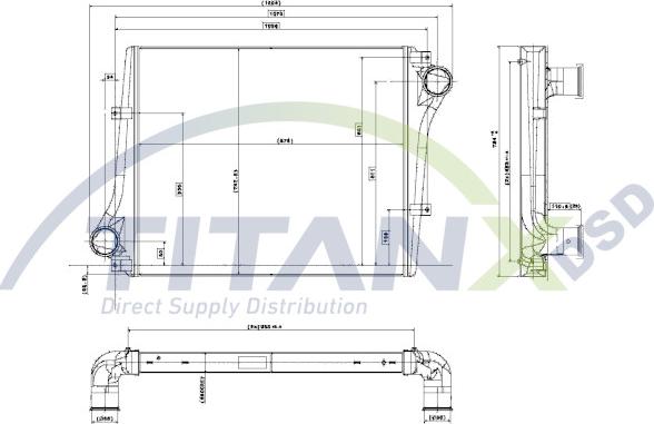 TITANX IX609003 - Інтеркулер autozip.com.ua