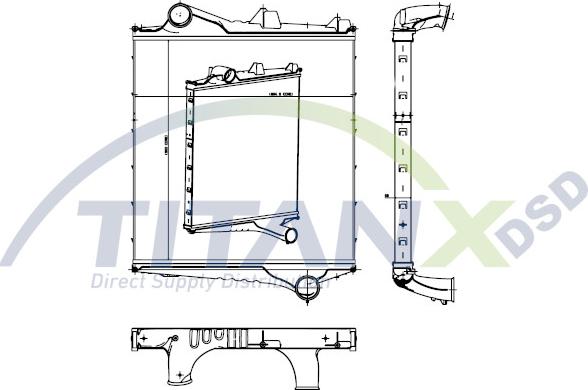 TITANX IX129001 - Інтеркулер autozip.com.ua