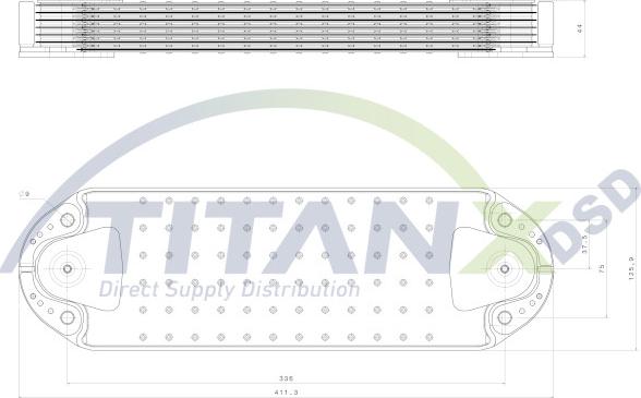 TITANX OX129004 - Масляний радіатор, моторна олія autozip.com.ua