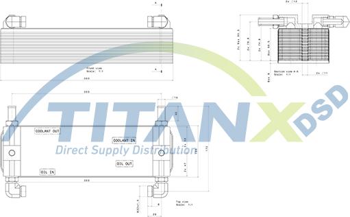 TITANX OX129008 - Масляний радіатор, автоматична коробка передач autozip.com.ua