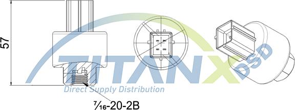 TITANX PR359003 - Пневматичний вимикач, кондиціонер autozip.com.ua