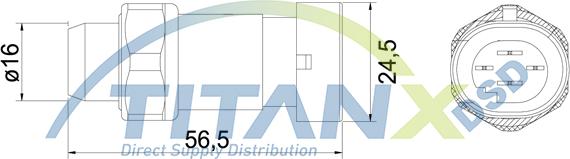 TITANX PR369001 - Пневматичний вимикач, кондиціонер autozip.com.ua