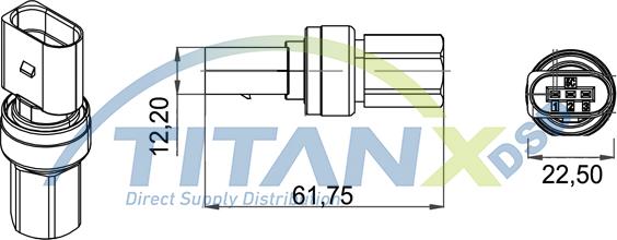 TITANX PR339002 - Пневматичний вимикач, кондиціонер autozip.com.ua
