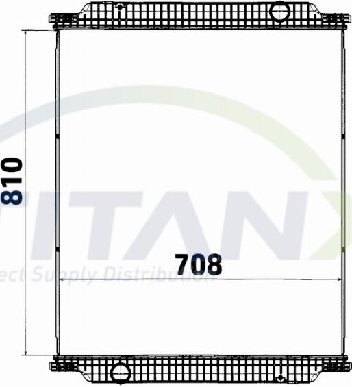TITANX RX609016 - Радіатор, охолодження двигуна autozip.com.ua