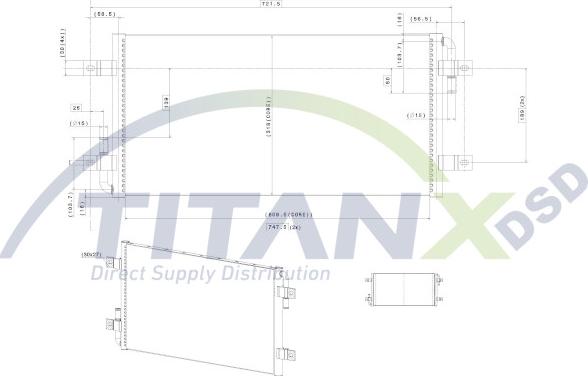TITANX RX129014 - Радіатор, охолодження двигуна autozip.com.ua