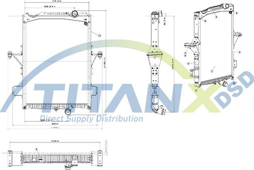 TITANX RX129011 - Радіатор, охолодження двигуна autozip.com.ua