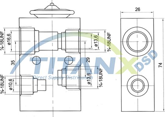 TITANX XV509005 - Розширювальний клапан, кондиціонер autozip.com.ua
