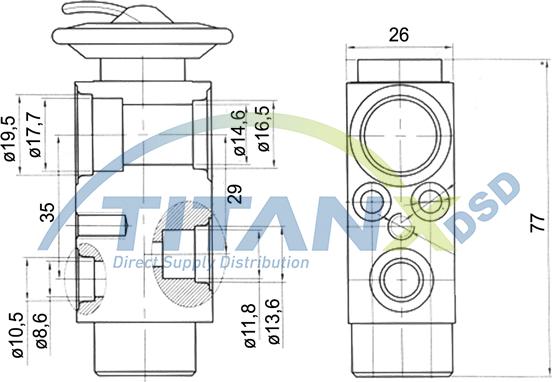 TITANX XV159002 - Розширювальний клапан, кондиціонер autozip.com.ua