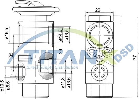 TITANX XV129001 - Розширювальний клапан, кондиціонер autozip.com.ua