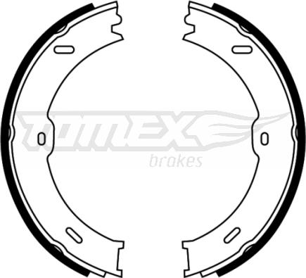 TOMEX brakes TX 22-13 - Комплект гальм, барабанний механізм autozip.com.ua